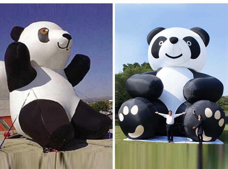 河北充气熊猫展示